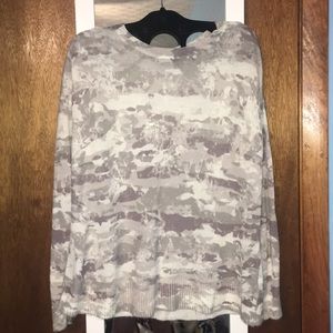 Gray And White Patterned Sweater